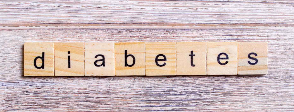 Das Wort Diabetes aus einzelnen Buchstaben zusammengesetzt