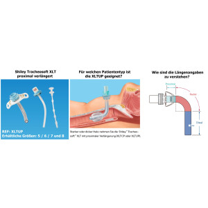 Shiley Tracheosoft XLTUP ohne Cuff / proximal verlängert - ab Größe 5