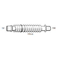 DAR PP-Tubusverlängerung 7-16cm, 15M (15F), gerader Konnektor - 25 Stück