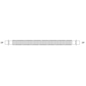 DARMONIA ausziehbarer Polypropylen-Schlauch 57-200cm - 25...