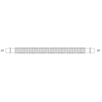 DARMONIA ausziehbarer Polypropylen-Schlauch 57-200cm - 25 Stück