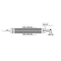 Covidien ausziehbare Polypropylen (PP) Beatmungsschlauchsysteme für Erwachsene, 60/180cm, Kapno-Port am gewinkelten Y-Stück - 10 Stück