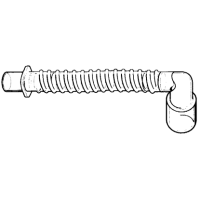 DAR PVC-Tubusverlängerung 10cm, 22F, rechtwinklig, 90°-Konnektor - 25 Stück