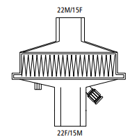 DAR Sterivent S Filter 22M/22F mechanisch - ab 1 Stück