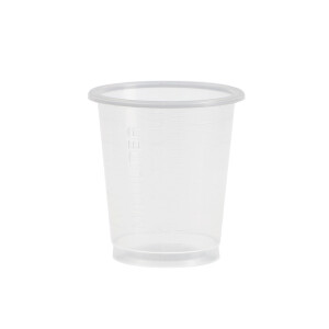 Plastikbecher (PP), 30ml, 90 Stück - transparent