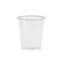 Plastikbecher (PP), 30ml, 90 Stück - transparent