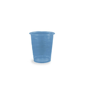 Plastikbecher (PP), 30ml, 90 St&uuml;ck - blau
