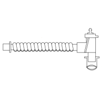 DAR PVC-Tubusverlängerung 10cm, 22F, rechtwinklig, Drehkonnektor - 25 Stück