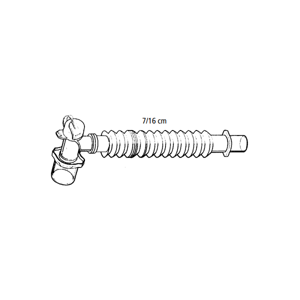 DAR PP-Tubusverlängerung 7-16cm, 22F, rechtwinklig, Doppel-Drehkonnektor - 25 Stück