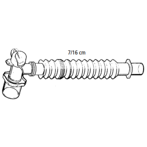 DAR PP-Tubusverlängerung 7-16cm, 22F, rechtwinklig,...