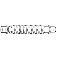 DAR PP-Tubusverlängerung 7-16cm, 22F (15F), gerader Konnektor - 25 Stück