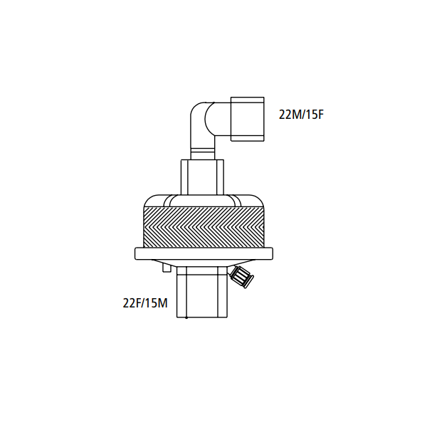 Hygrobac S elektrostatischer FHME mit 90° Winkelkonnektor, einzeln steril verpackt - 25 Stück