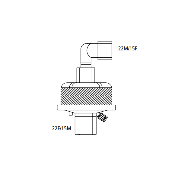 Hygrobac "S" elektrostatischer FHME mit 90° Winkelkonnektor, einzeln steril verpackt - 25 Stück