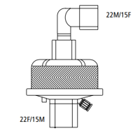 Hygrobac S elektrostatischer FHME mit 90° Winkelkonnektor, einzeln steril verpackt - 25 Stück