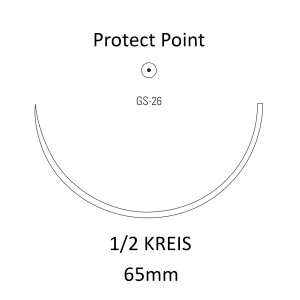 Monosof Nylon-Nahtmaterial USP 1, 150cm, GS-26, REF CN-824 - 24 Stück