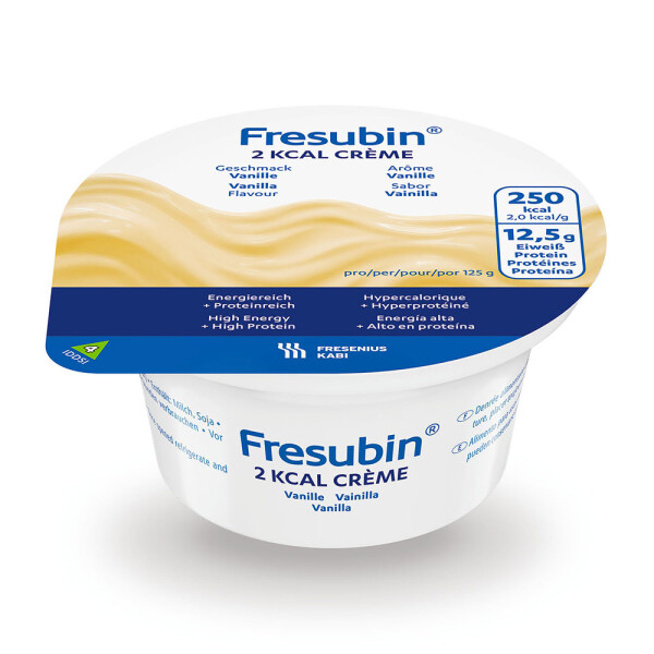 Fresubin 2.0 Creme, 2 kcal/g, zum Löffeln, 4x125g - Vanille