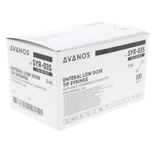 Avanos ENFit Enterale Spritze mit Low-Dose-Tip 3ml - 100 Stück