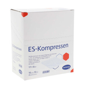 ES Kompressen steril 8-fach 25x2 Stück - 10x10cm