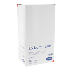 ES Kompressen steril 8-fach 25x2 Stück - 10x20cm