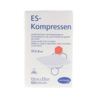 ES Kompressen unsteril 8-fach 100 Stück - Verschiedene Maße