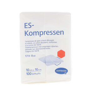 ES Kompressen unsteril 8-fach 100 Stück - 10x10cm