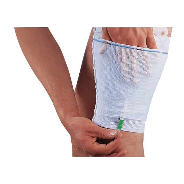 Urimed Fix Beinmanschette, 5 Stück - Medium (Blau)