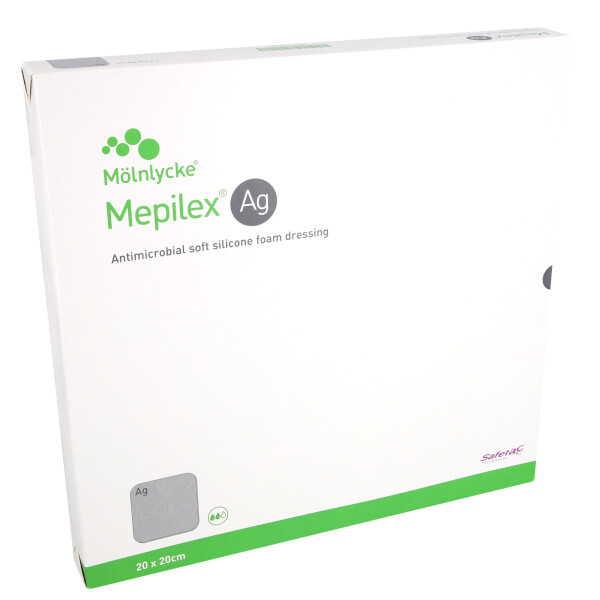 Mepilex Ag Schaumverband 5 Stück - 20x20cm