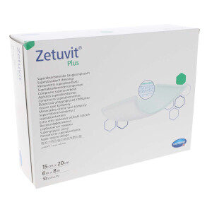 Zetuvit Plus Sterile Saugkompressen 10 Stück - 15x20cm