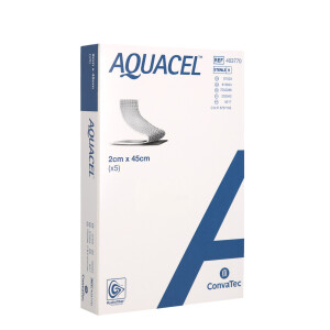 Aquacel Tamponade mit Verstärkungsfasern 5 Stück - 2x45cm