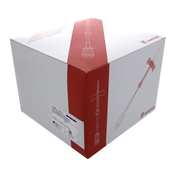 Safety-Multifly-Kanülen 120 Stück - 23G (Farbe: Blau) 200mm