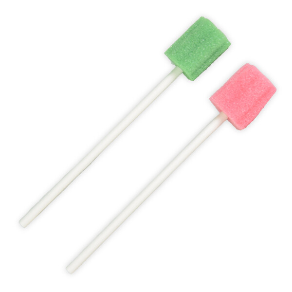 TOP-COMFORT PP Mundpflegestäbchen mit PU Schwamm, 250 Stück - Verschiedene Sorten