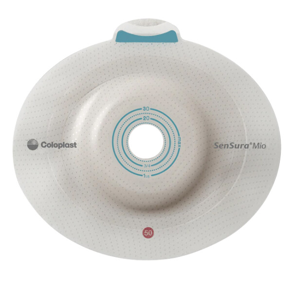 SenSura Mio Konvex Click Basisplatte mit Gürtelbefestigung, 5 Stück - RR 60mm, Ø 31mm