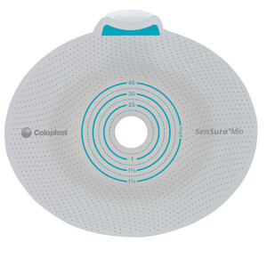 SenSura Mio Flex Basisplatte, plan, ohne Gürtelbefestigung, 10 Stück - RR 50mm, Ø 25mm