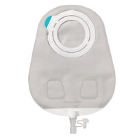 SenSura Mio Flex Uro Mehrkammerbeutel, 290ml, lichtgrau, Kontrollfenster, 30 Stück - RR 50mm