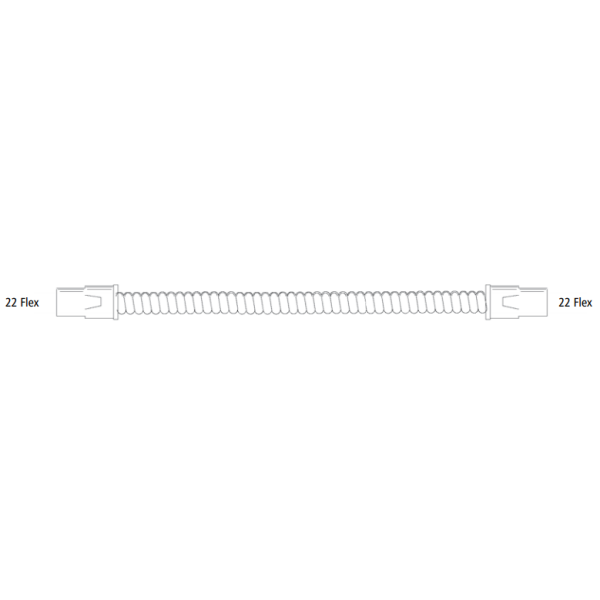 Covidien spiralverstärkte PVC-Schläuche, 10 Stück, 22mm Konnektor - verschiedene Längen