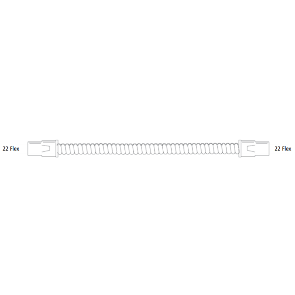 Covidien spiralverstärkte PVC-Schläuche, 10 Stück, 22mm Konnektor - Verschiedene Längen