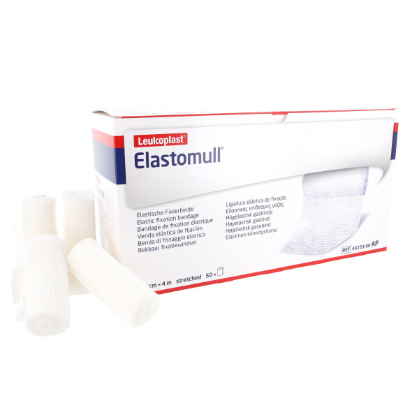 Elastomull elastische Fixierbinden, 50 Stück - 10cm x 4m