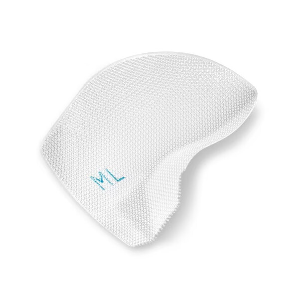 Dextile Rechtes anatomisches Netzimplantat, REF DXT1510AR - 15x10cm