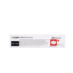 STOMOCUR Clic Basisplatte, konturiert konvex, 3 Stück - RR 57mm, Ø 15-43mm, V1: 50mm