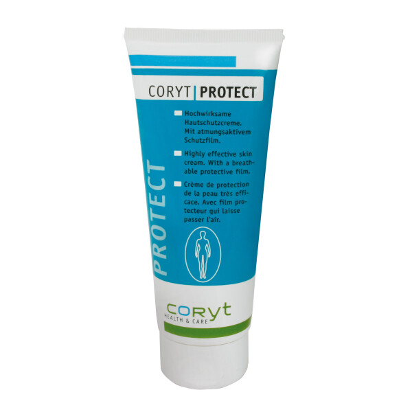 CORYT Protect Creme, hochwirksame Hautschutzcreme, flüssigkeitsabweisend & atmungsaktiv - 100ml