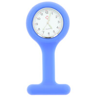 Schwesternuhr, Pulsmesser mit Silikonhülle - Blau