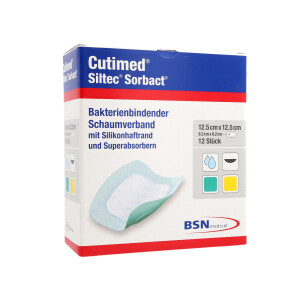 Cutimed Siltec Sorbact B Schaumverband, 12 Stück -...
