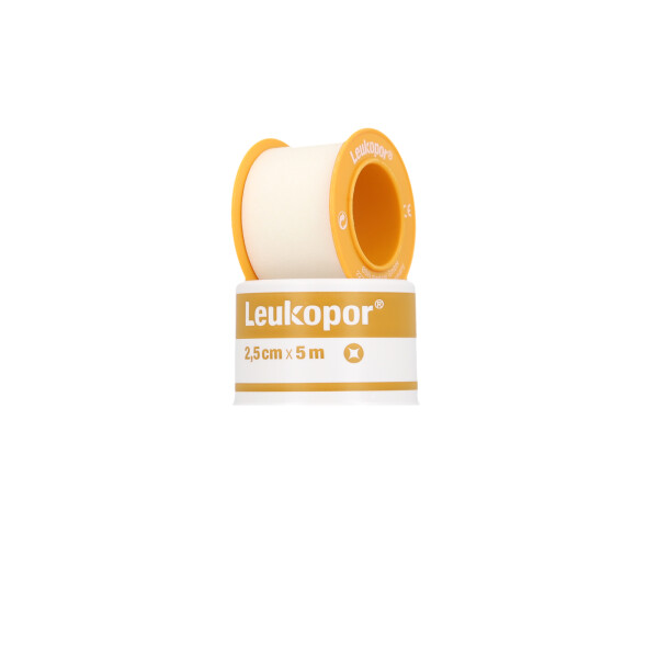 Leukopor Fixierpflaster - 2,5cm x 5m