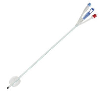 CARE FLOW 3-Wege Silikon Spülkatheter, Nelatonspitze, 40cm lang, 30ml Blockung, 1 Stück - ab CH 18