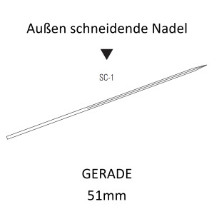 Monosof Nahtmaterial SC-1 für die Haut, gerade...