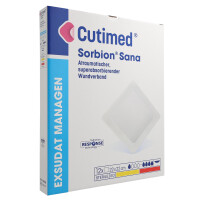 Cutimed Sorbion Sana Wundverband, 12 Stück - 22x22cm