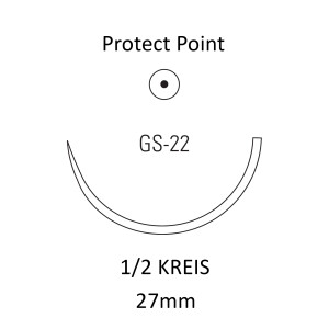 Ti-Cron Nahtmaterial GS-22, Rundkörper, 1/2 Kreis,...