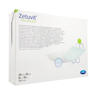 Zetuvit Plus Silicone 10 Stück - 20x25cm