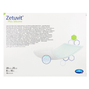 Zetuvit Plus Silicone 10 Stück - 20x25cm