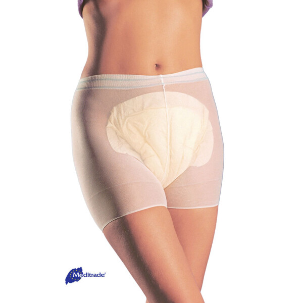 Panty Fixierhöschen, 100 Stück - Größe L, für 85-120cm Hüftumfang, Farbcode braun